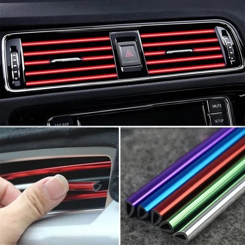 Car Air Conditioner Trim Strips - 10 Pack