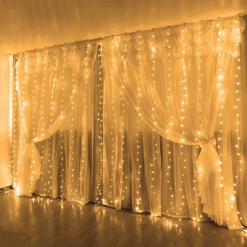 LED Curtain String Lights for Festive Decor