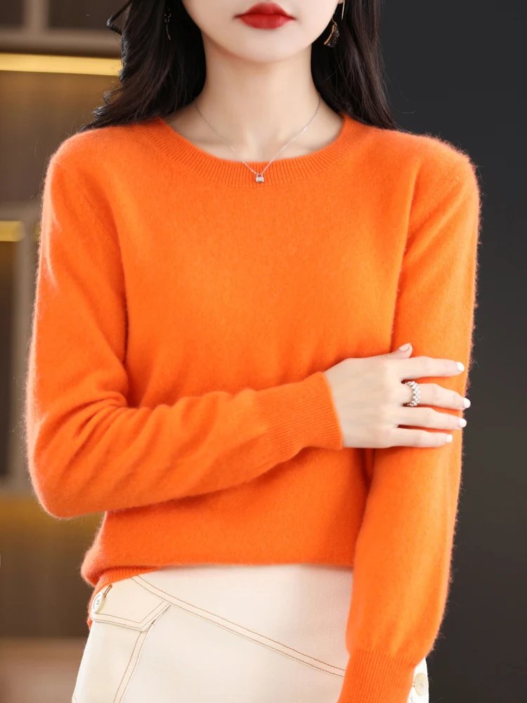 Merino Wool O-Neck Sweater