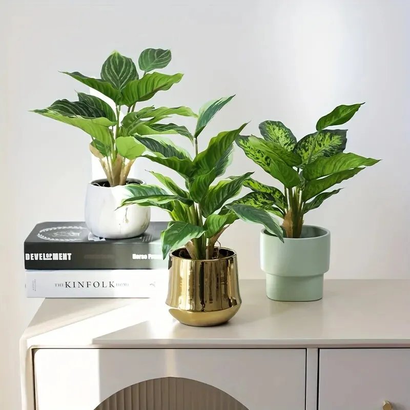 Lifelike Green Potted Plants