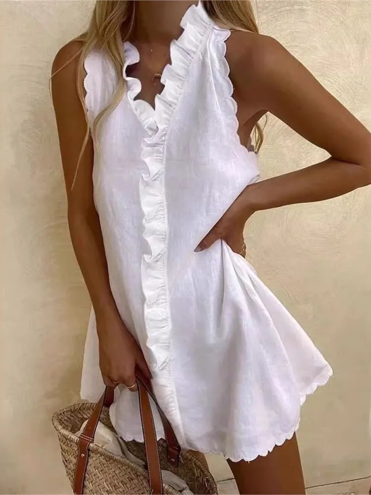 Elegant Boho Summer Mini Dress
