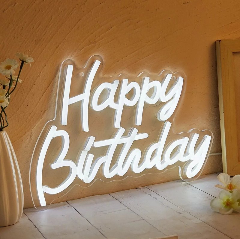 Happy Birthday LED Neon Sign