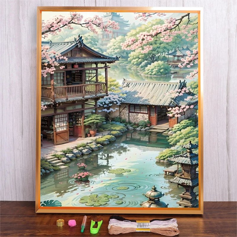 Landscape Cross Stitch Embroidery Kit