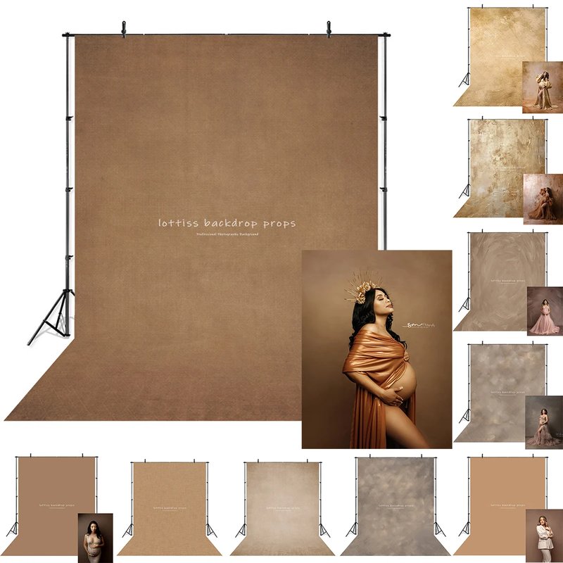 Elegant Brown Textured Photography Backdrop