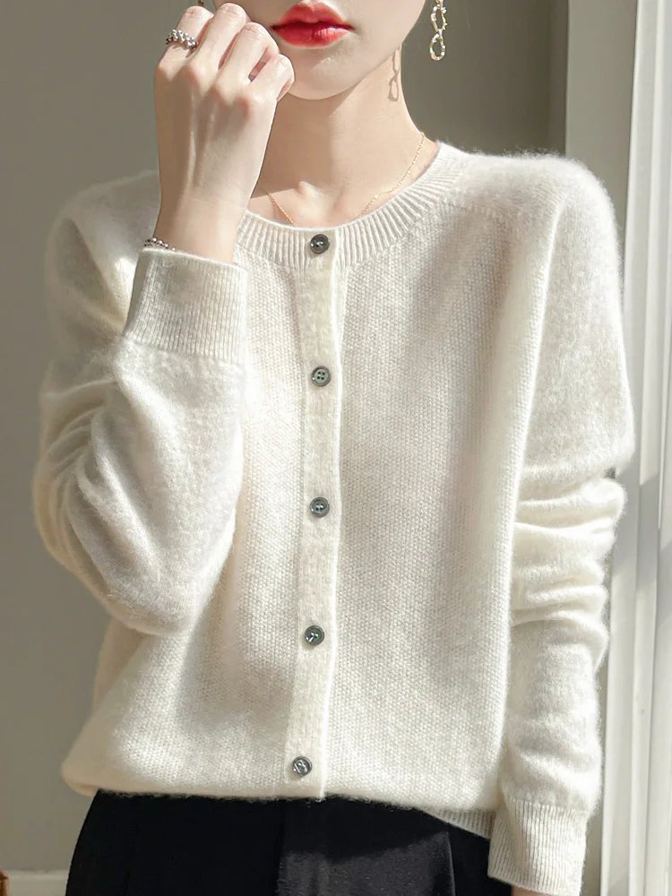 Soft Merino Wool Cardigan for Women
