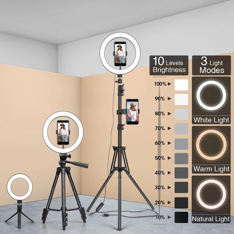 LED Selfie Ring Light with Tripod