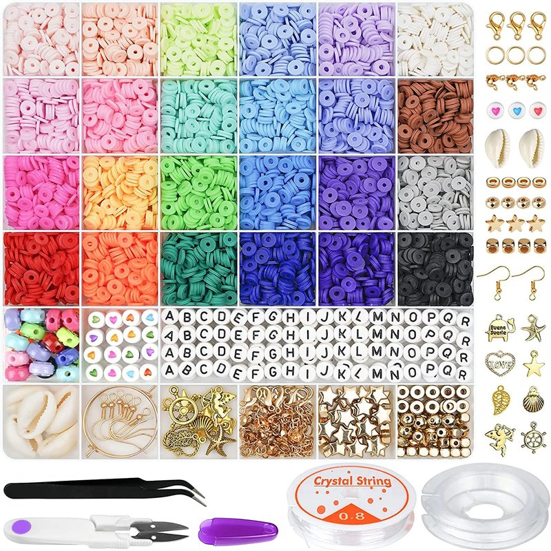 24 Color Polymer Clay Bead Kit