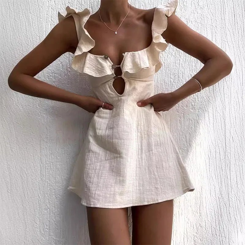 Chic Summer Ruffle Mini Dress