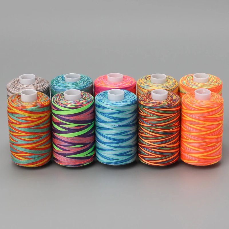 Multicolored Polyester Sewing Thread