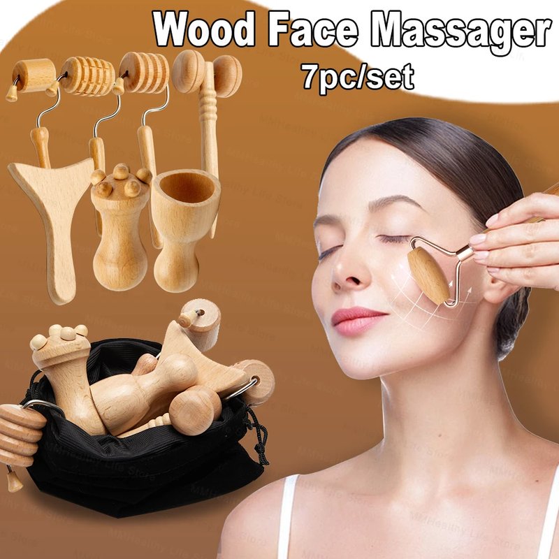 Wood Therapy Face Massager