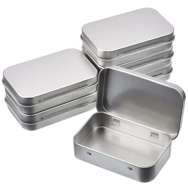 Elegant Square Metal Storage Box