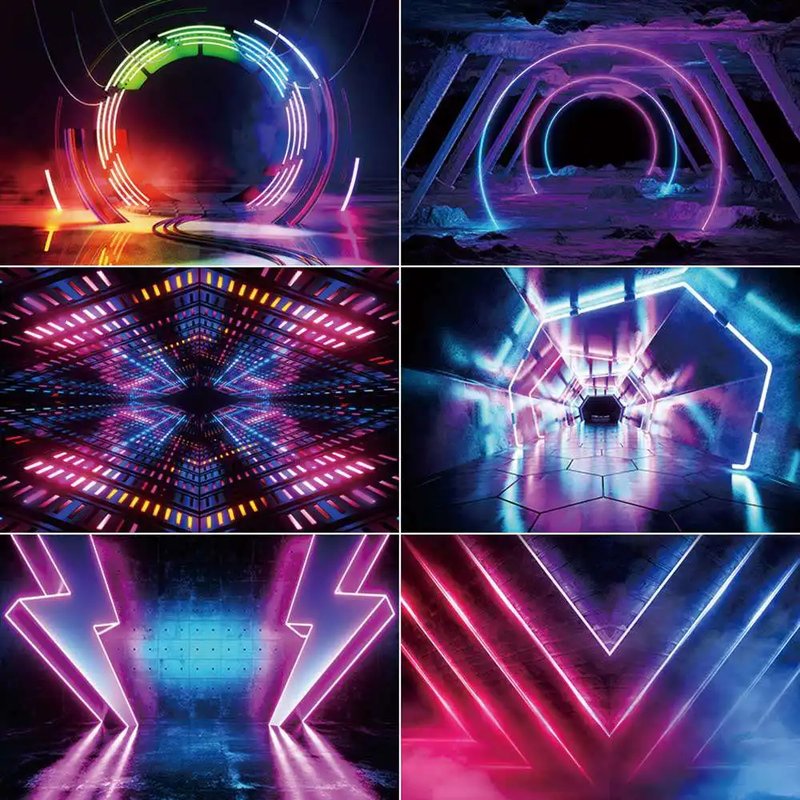 Neon Color Photo Backdrop