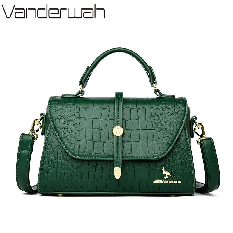 Luxury Crocodile Leather Crossbody Bag