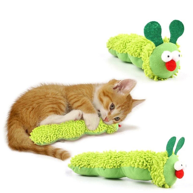 Interactive Catnip Caterpillar Toy