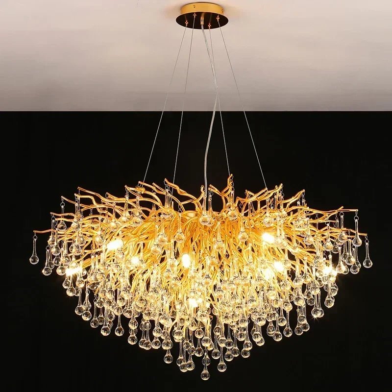 Elegant Crystal LED Ceiling Chandelier