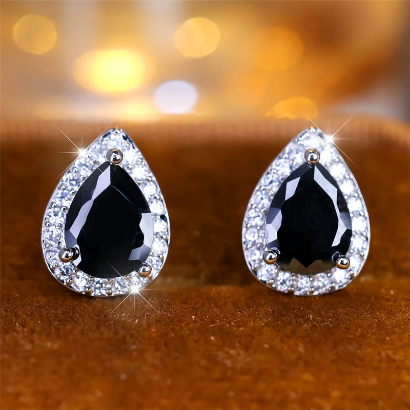 Vintage Boho Crystal Stud Earrings