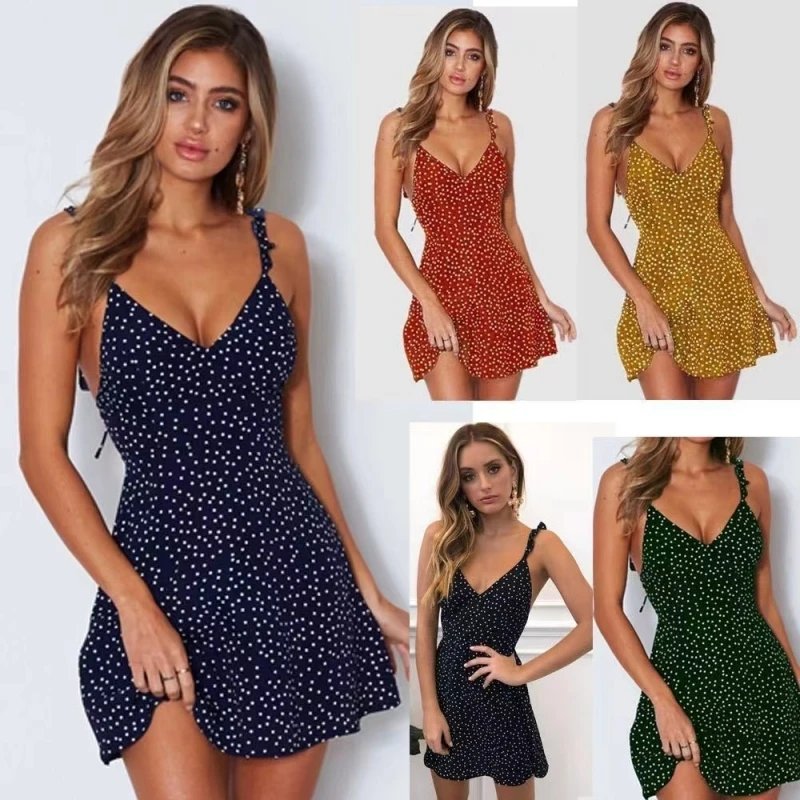 Chic Summer Polka Dot Sundress