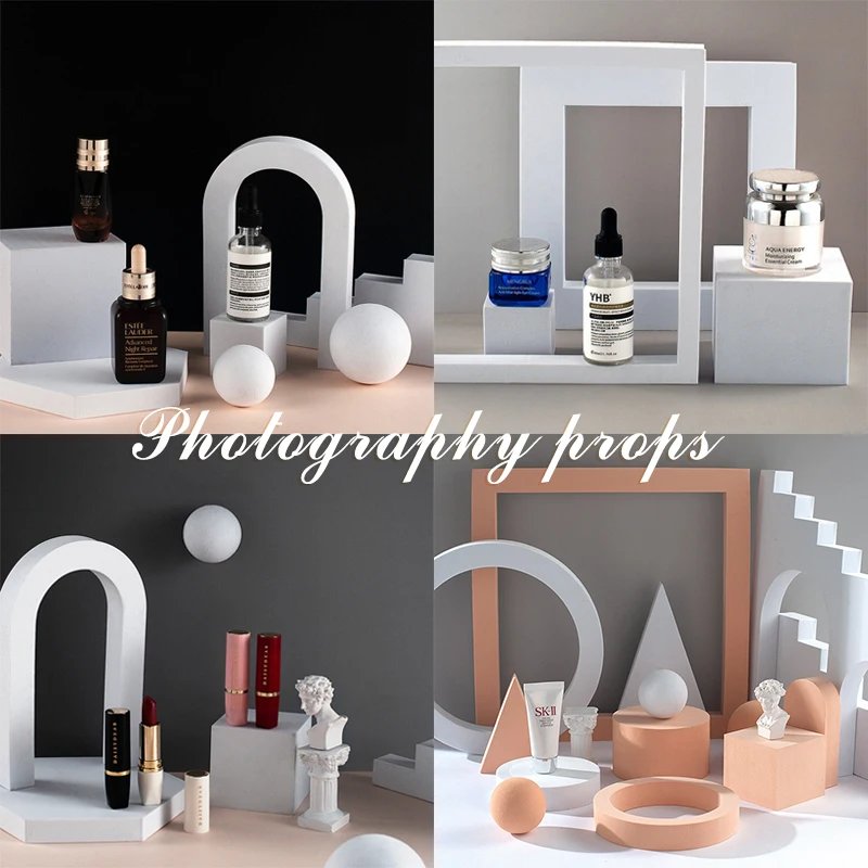 Geometric Cube Photo Props