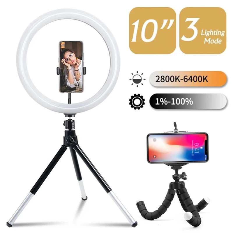 12-Inch LED Ring Light with Tripod