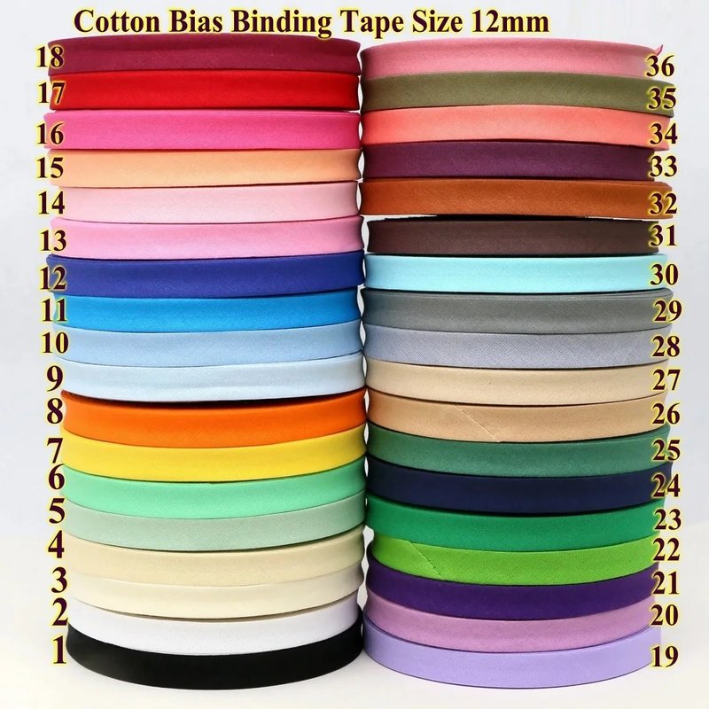 Narrow Cotton Bias Binding Tape