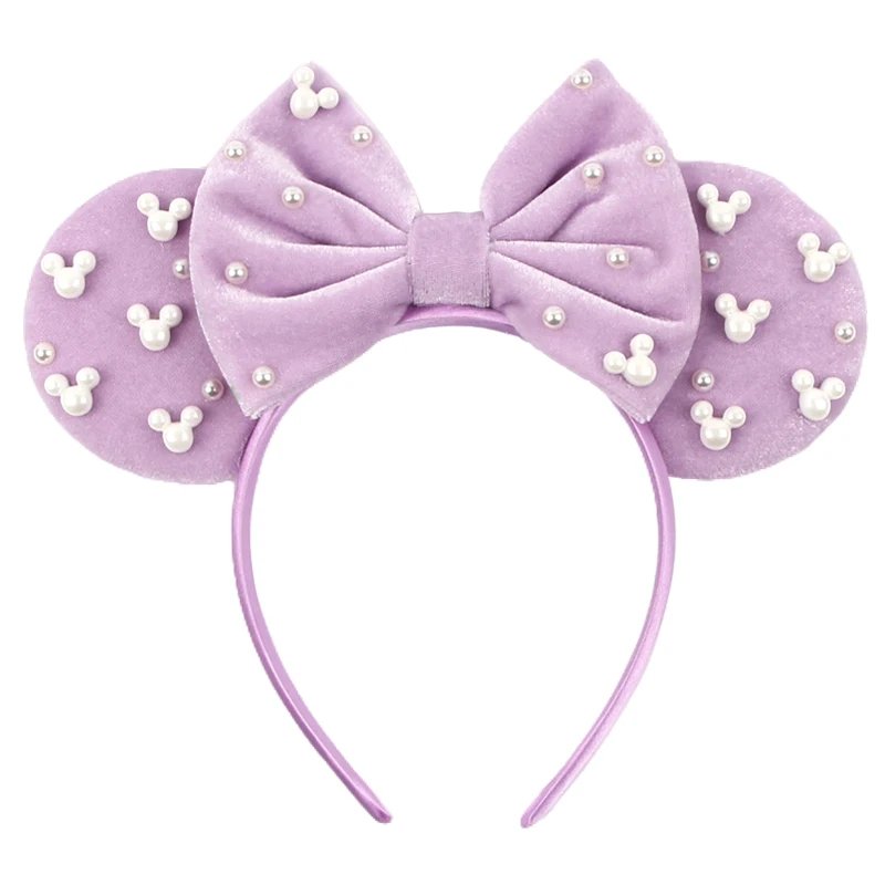 Chic Velvet Bow Mouse Ears Headband