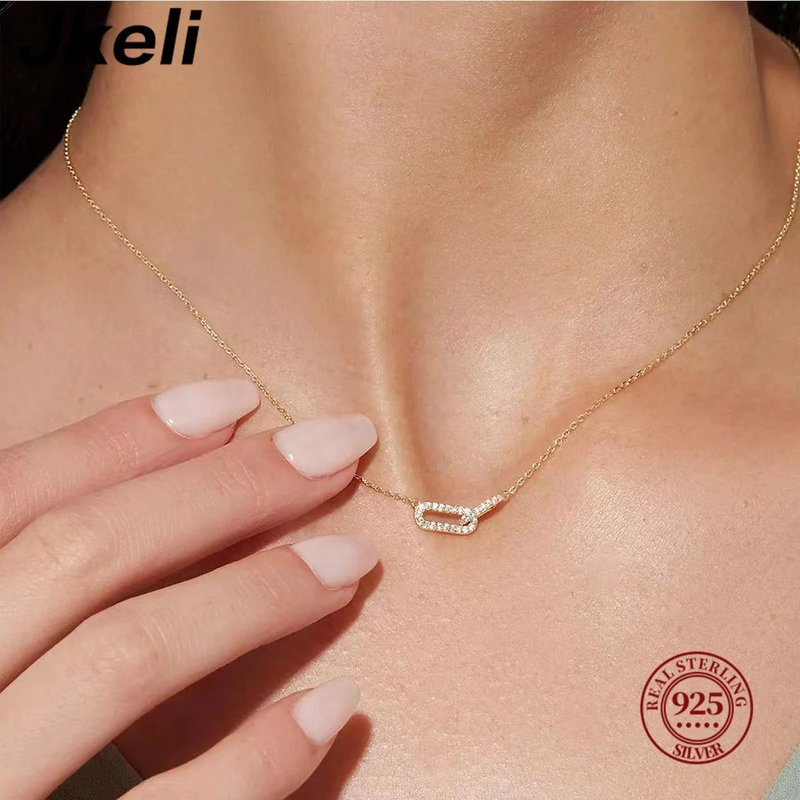 Elegant 925 Sterling Silver Necklace