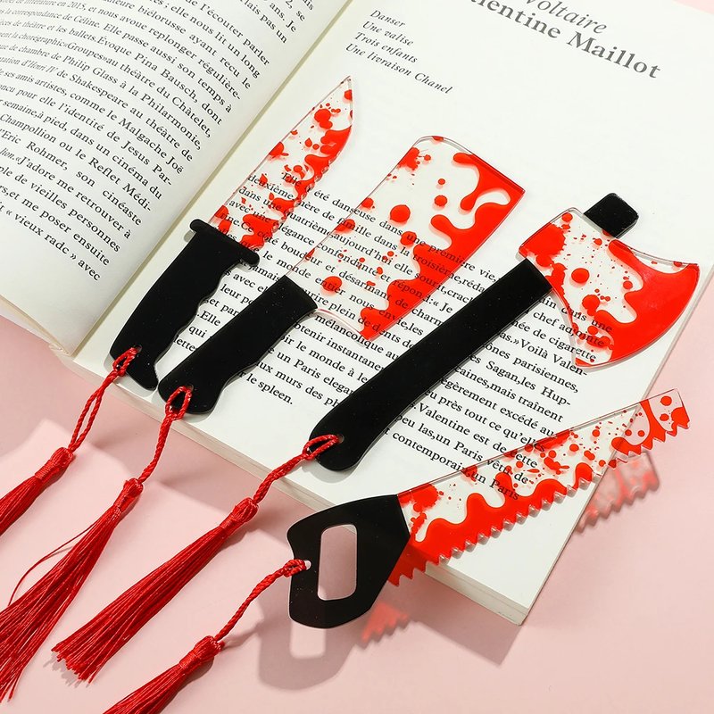 Halloween Horror Knife Bookmark