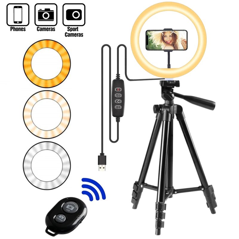 LED Selfie Ring Light with Tripod