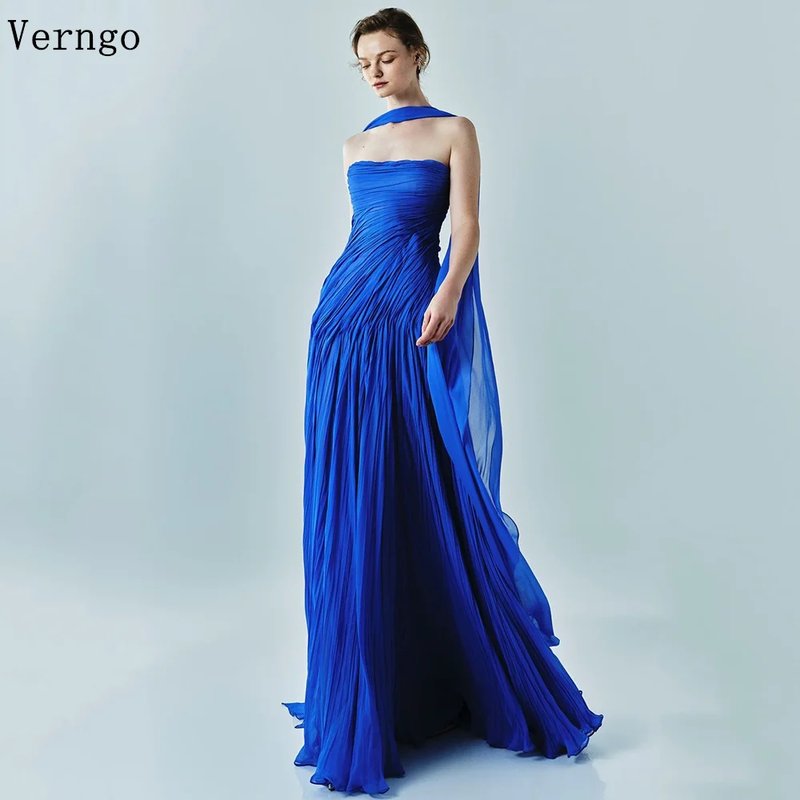 Elegant Royal Blue Evening Dress