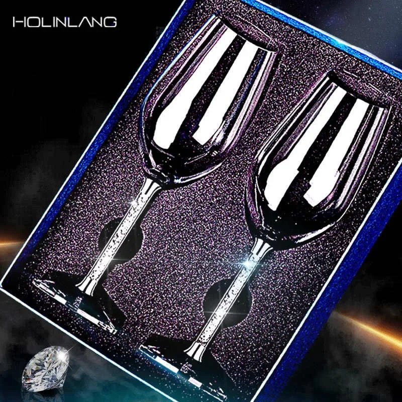 Elegant Crystal Wine Glass Set