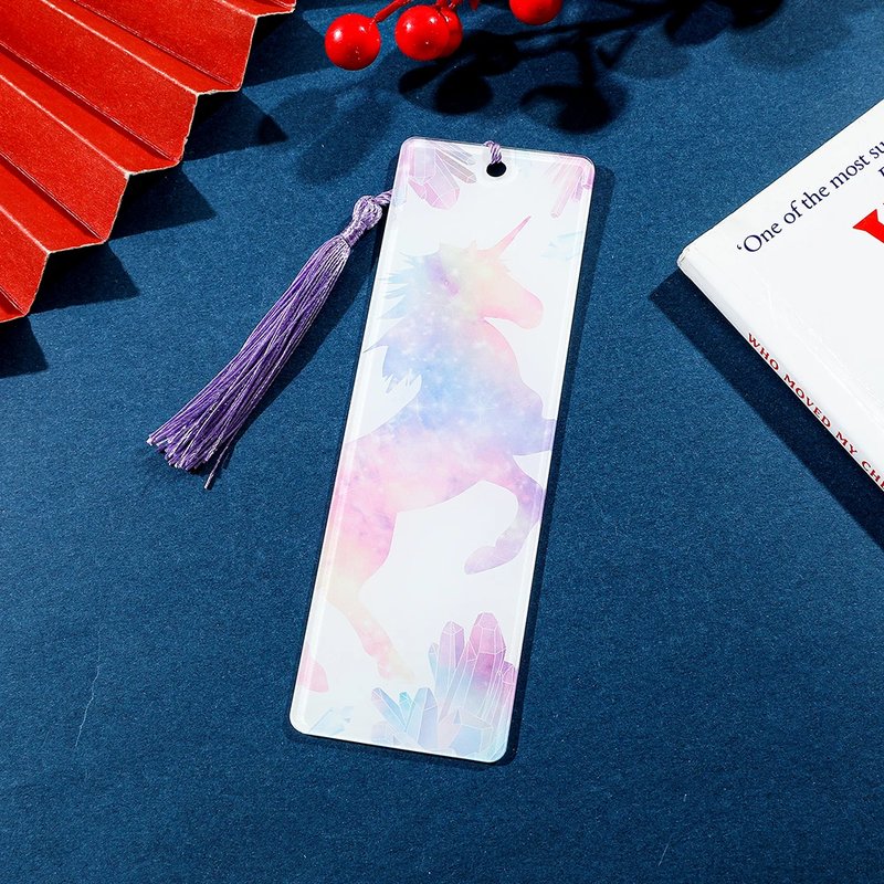 Kawaii Rainbow Horse Bookmark