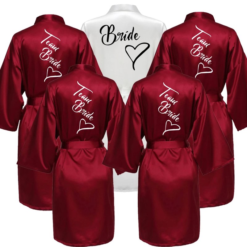 Silk Satin Short Night Robe