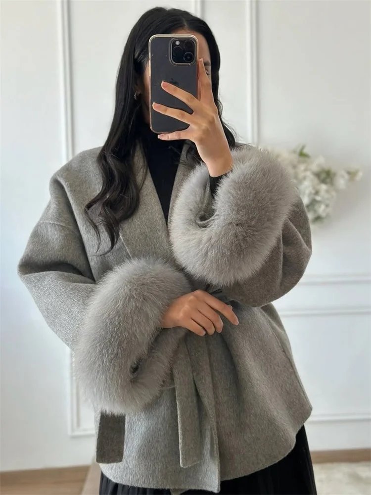 Elegant Double-Sided Wool Overcoat