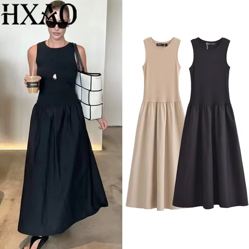 Elegant Sleeveless Black Dress