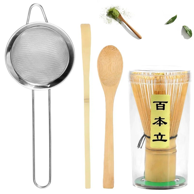 Handmade Bamboo Matcha Whisk Set