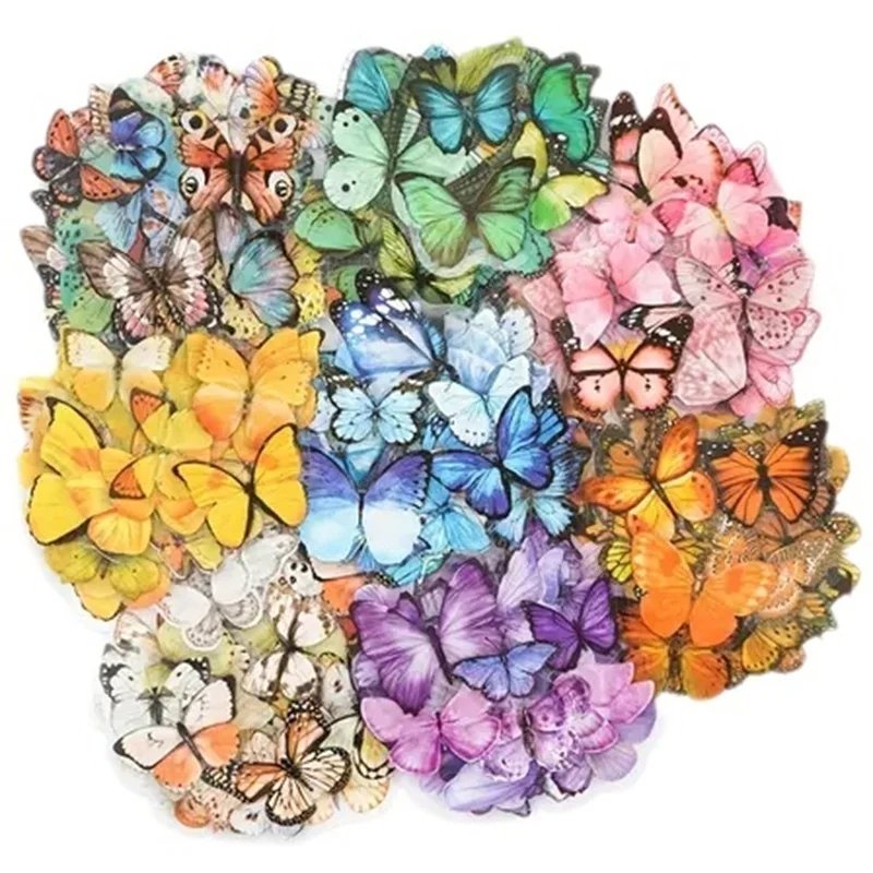 40 Pcs Butterfly Stickers for Crafting