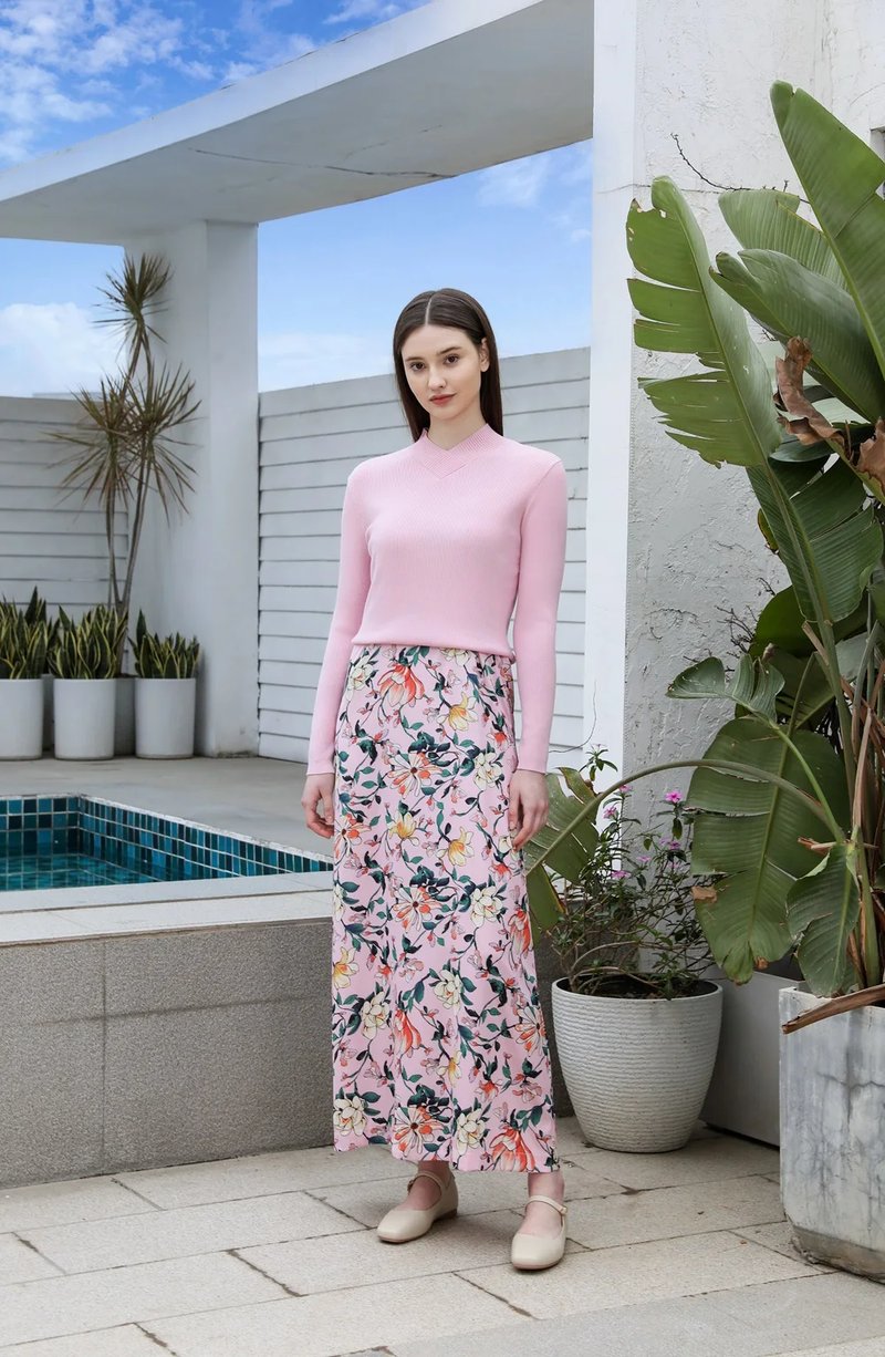Elegant Floral Satin Slip Dress