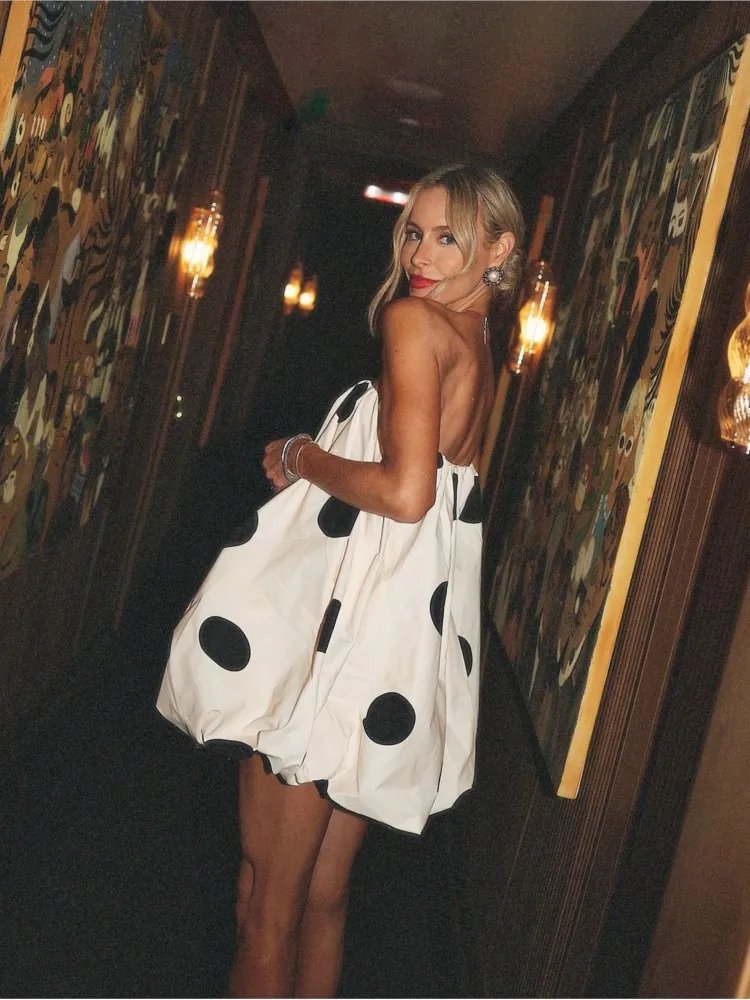 Elegant Polka Dot Summer Dress