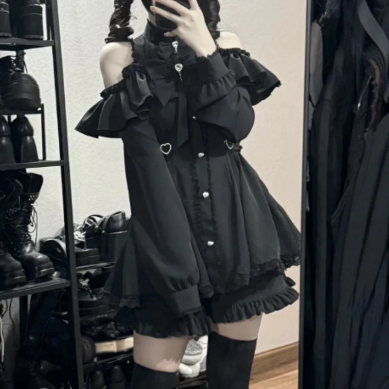 Gothic Lolita Bow Dress Set