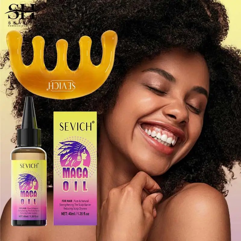 Maca Hair Growth Oil & Scalp Massager