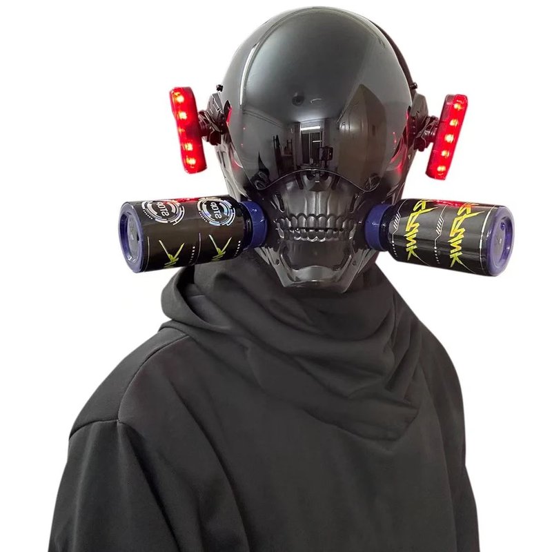 Cyberpunk LED Skull Mask