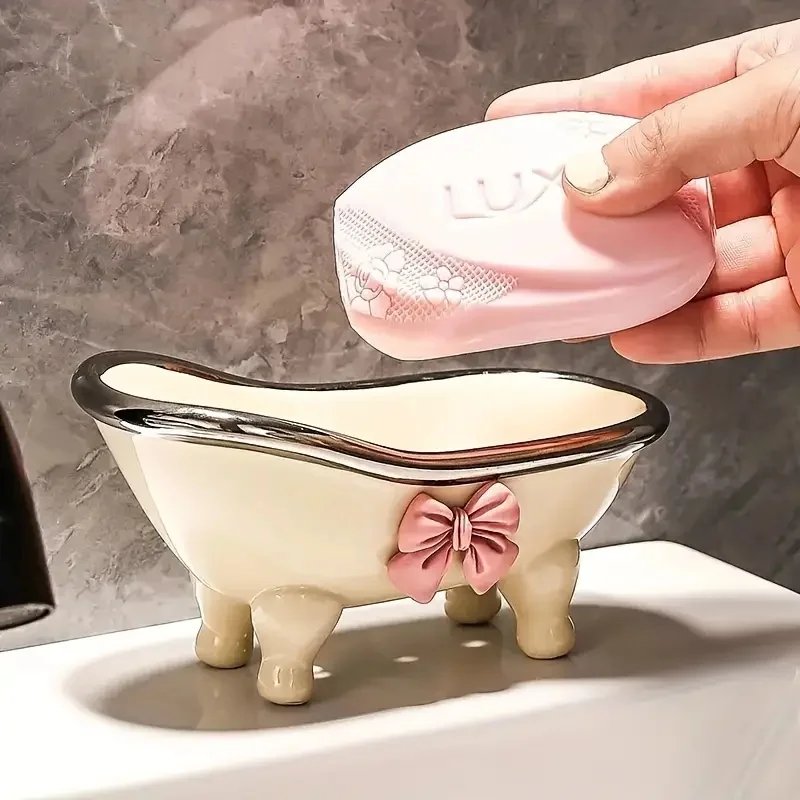 Charming Bowknot Soap Dish