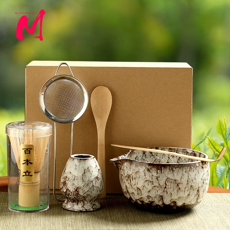 Japanese Matcha Tea Set - 6 Pieces