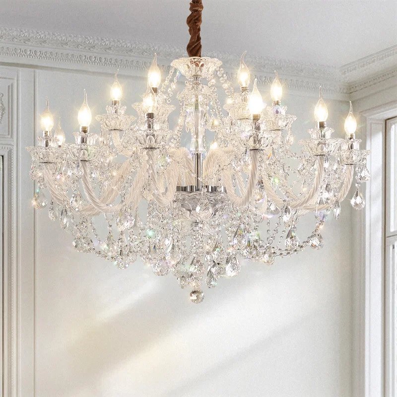 Elegant Crystal E14 Chandelier