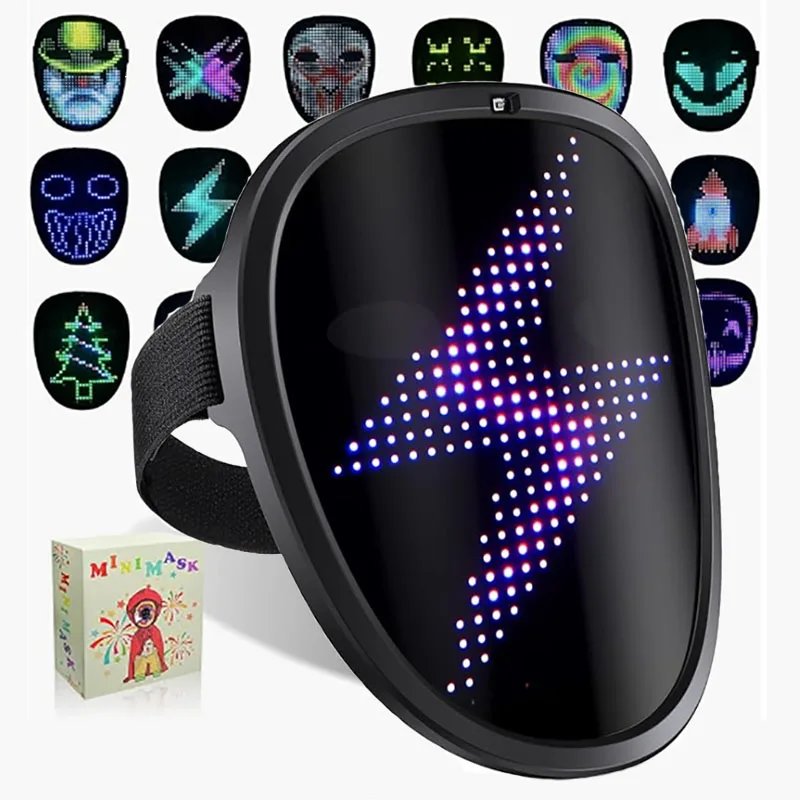 Luminous Gesture-Sensing LED Mask