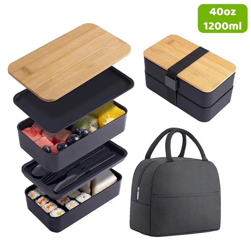 2-Tier Bento Lunch Box Set