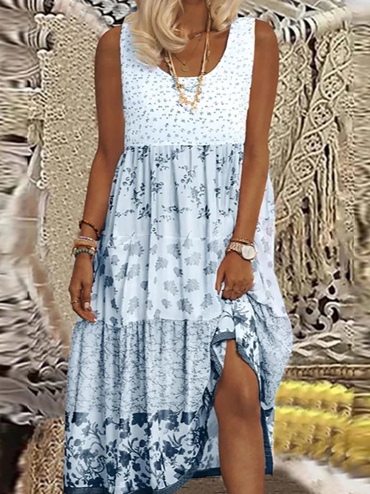 Floral Plus Size Midi Dress