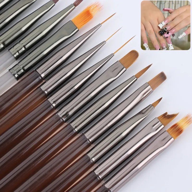Professional 9PCS UV Nail Brush Set