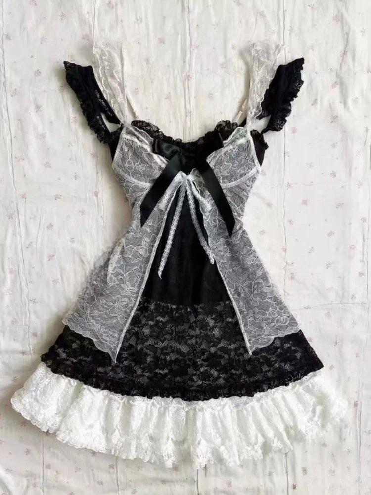 Vintage Lace Slim Dress for Women