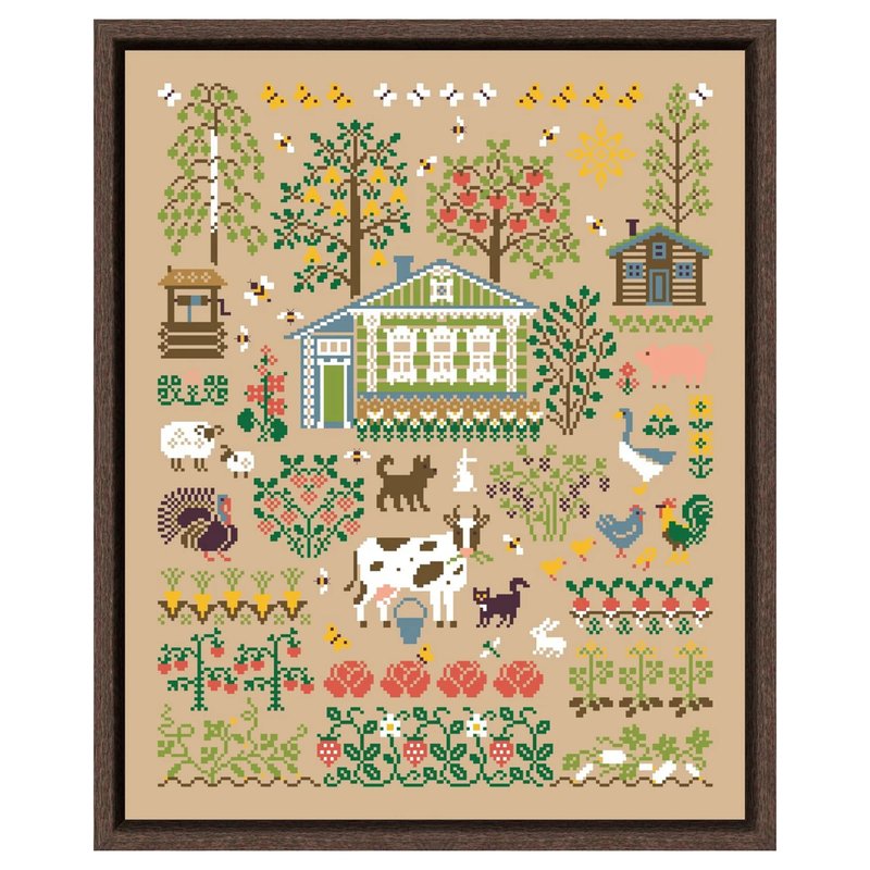 Summer Village Cross Stitch Kit